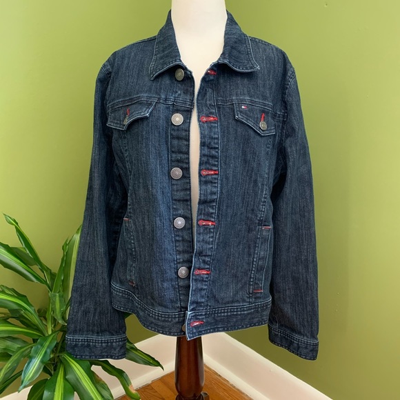 Toomy Hilfiger denim jacket, medium. - Picture 1 of 11
